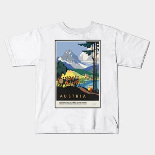 Austria Vintage Poster Kids T-Shirt
